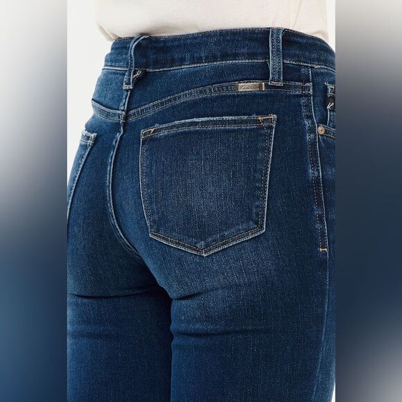 KanCan Jaden Mid Rise Flare Jeans Petite NWT Distressed Flare Jeans Size 9 - Picture 4 of 15